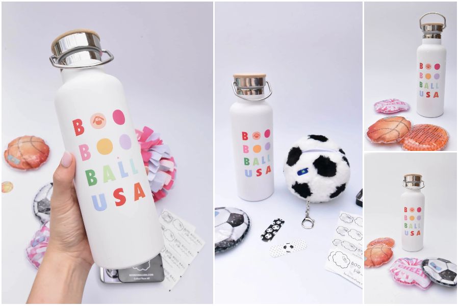 Sports Water Bottle for Soccer Mom