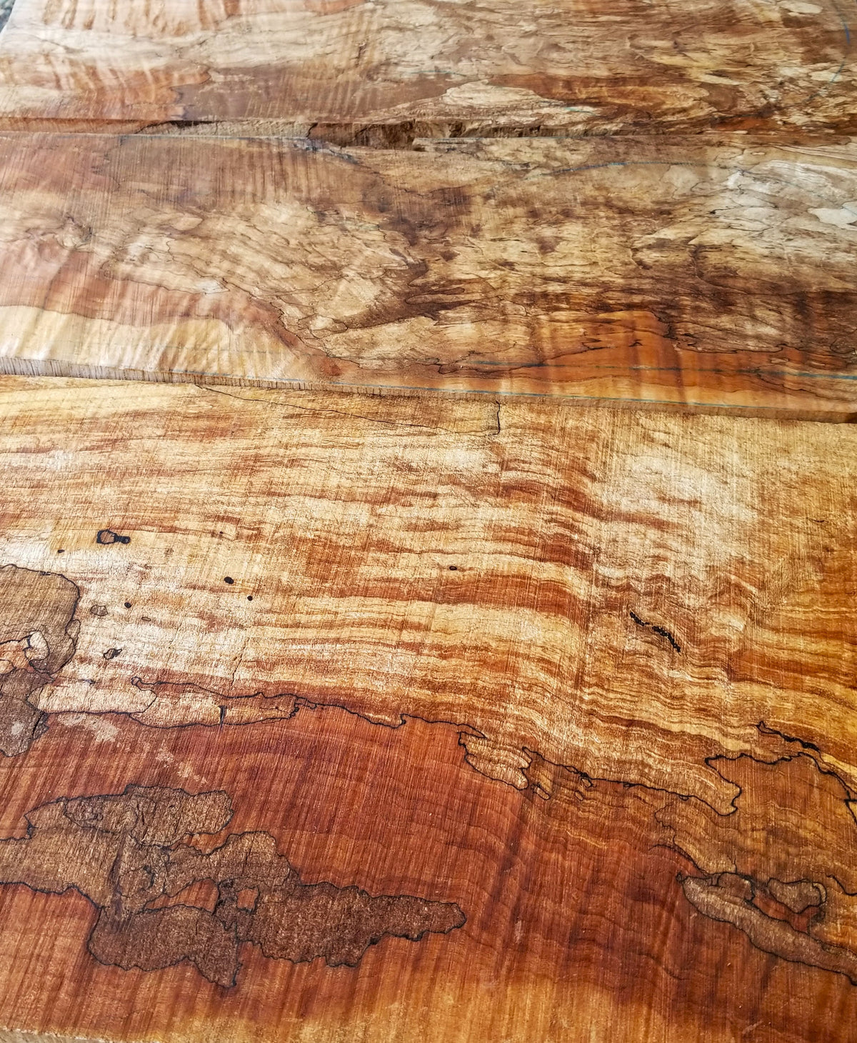 Spalted flame maple