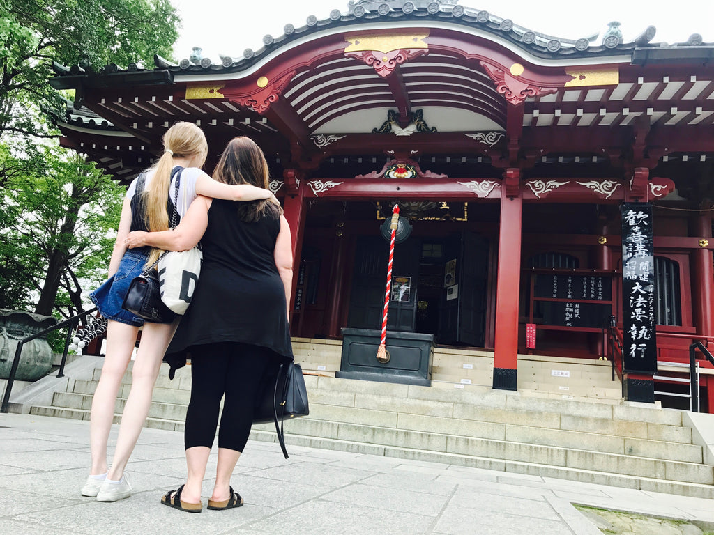 My Mom & I at a lesser known temple we found on a side street (I can't remember the name)