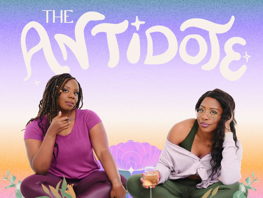 The Antidote Podcast image, featuring hosts Amy and Grace.