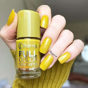 yellow nail polish