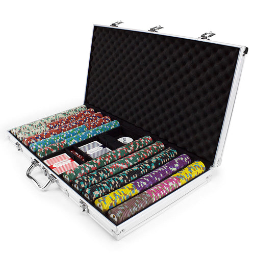 600 Showdown Poker Chip Set in an Aluminum Case, CPSD-600ALC