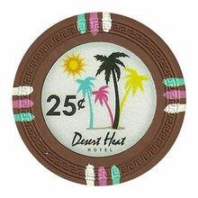 Load image into Gallery viewer, (25) 25 Cent Desert Heat Poker Chips