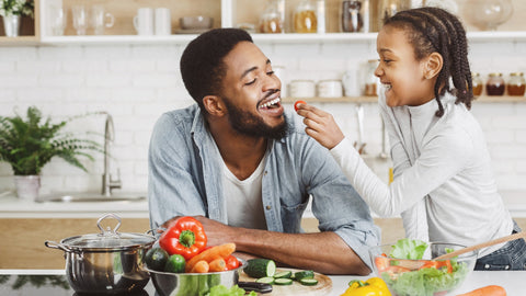 Your children are more likely to eat nutritious meals when they help cook.