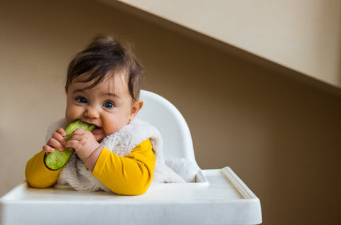 French babies enjoy vegetables as their first solid foods.