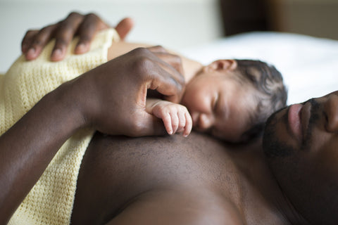 Skin-to-skin contact is one of the best ways to establish a bond with your baby.