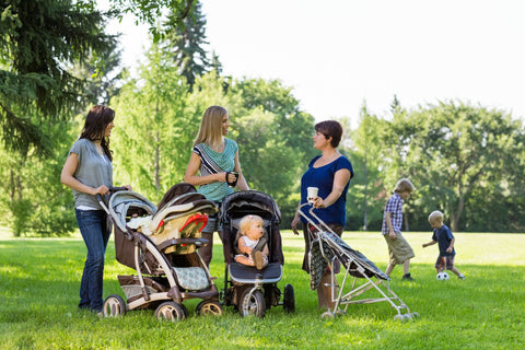 Connecting with other new moms can help you feel energized and content.