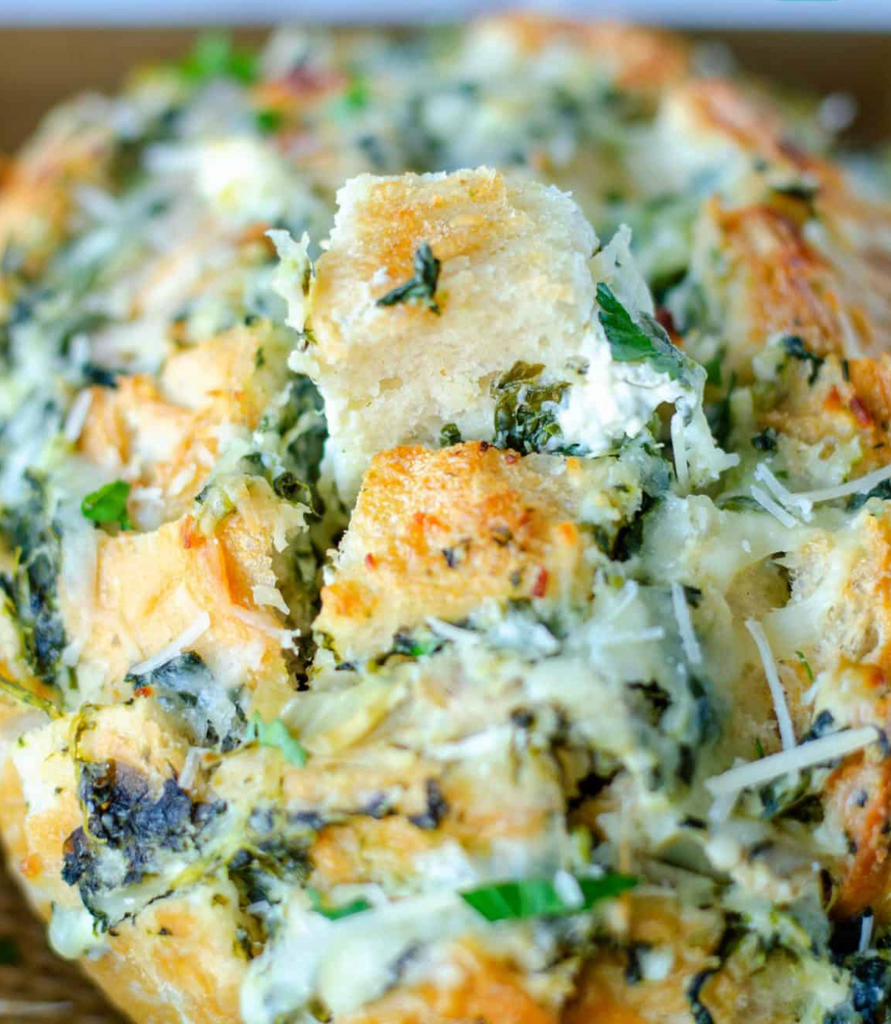 Three Tasty Appetizers to Make for Your Super Bowl Watch Party. Spinach and Artichoke pull apart bread