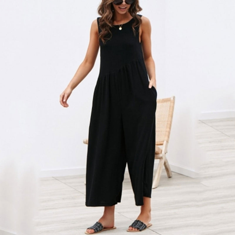 uniqlo linen blend jumpsuit