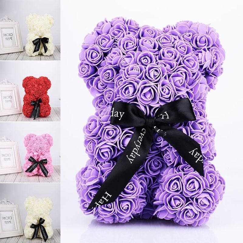 the luxury rose teddy bear