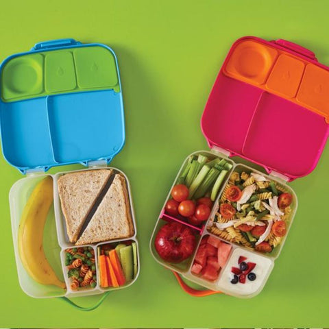 lunchboxes prepared with food for lunch