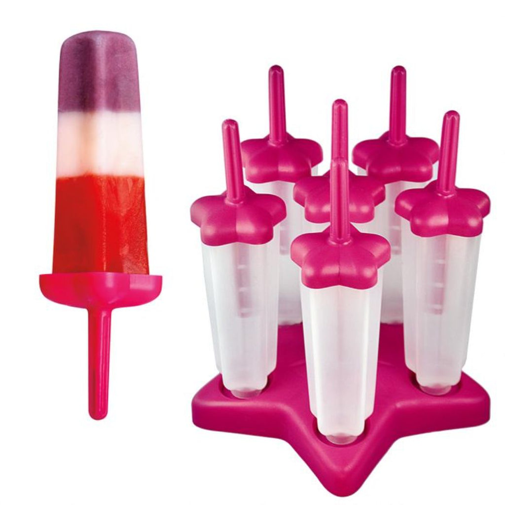 Silicone Ice Cream Mould Block 6 Cavity Frozen Molds Icy Pole