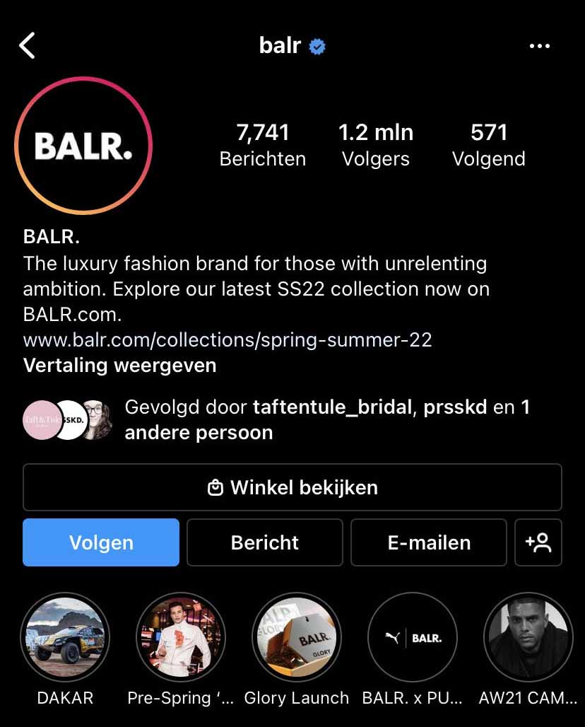 Geld verdienen met Instagram voorbeeld