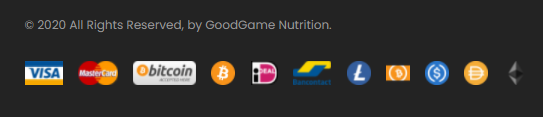 Banner op de site van GoodGame Nutrition