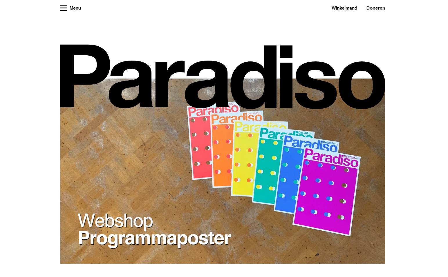 Paradiso Nederlandse Shopify-webshop