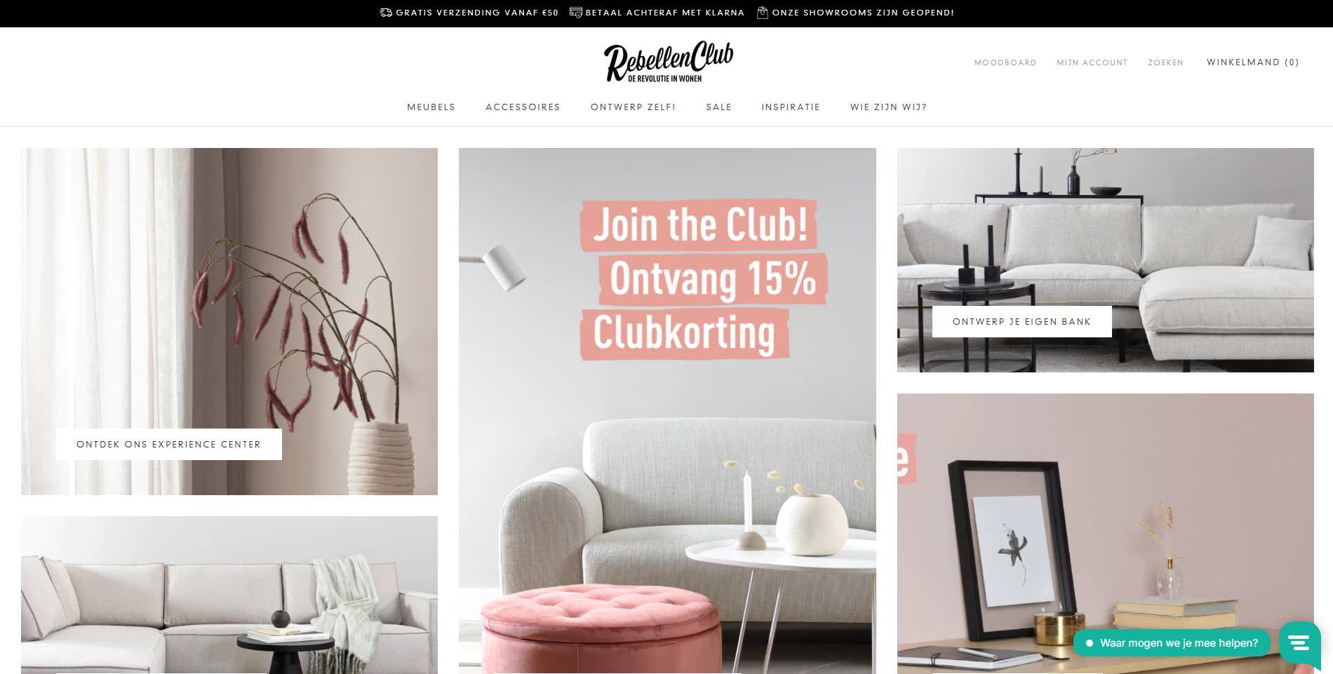 Rebellenclub Nederlands Shopify voorbeeld