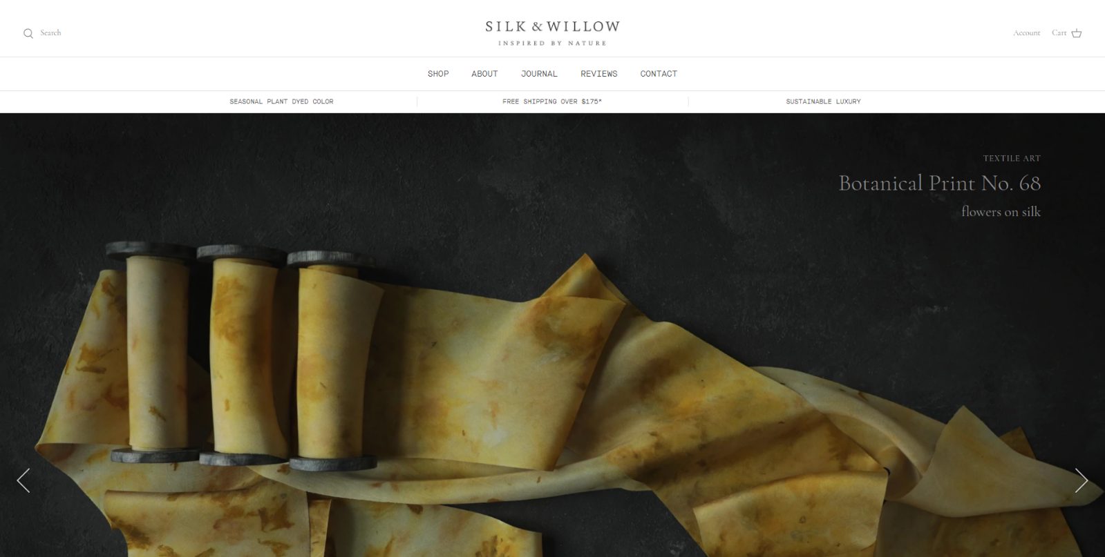Silk and Willow Shopfiy-webshop