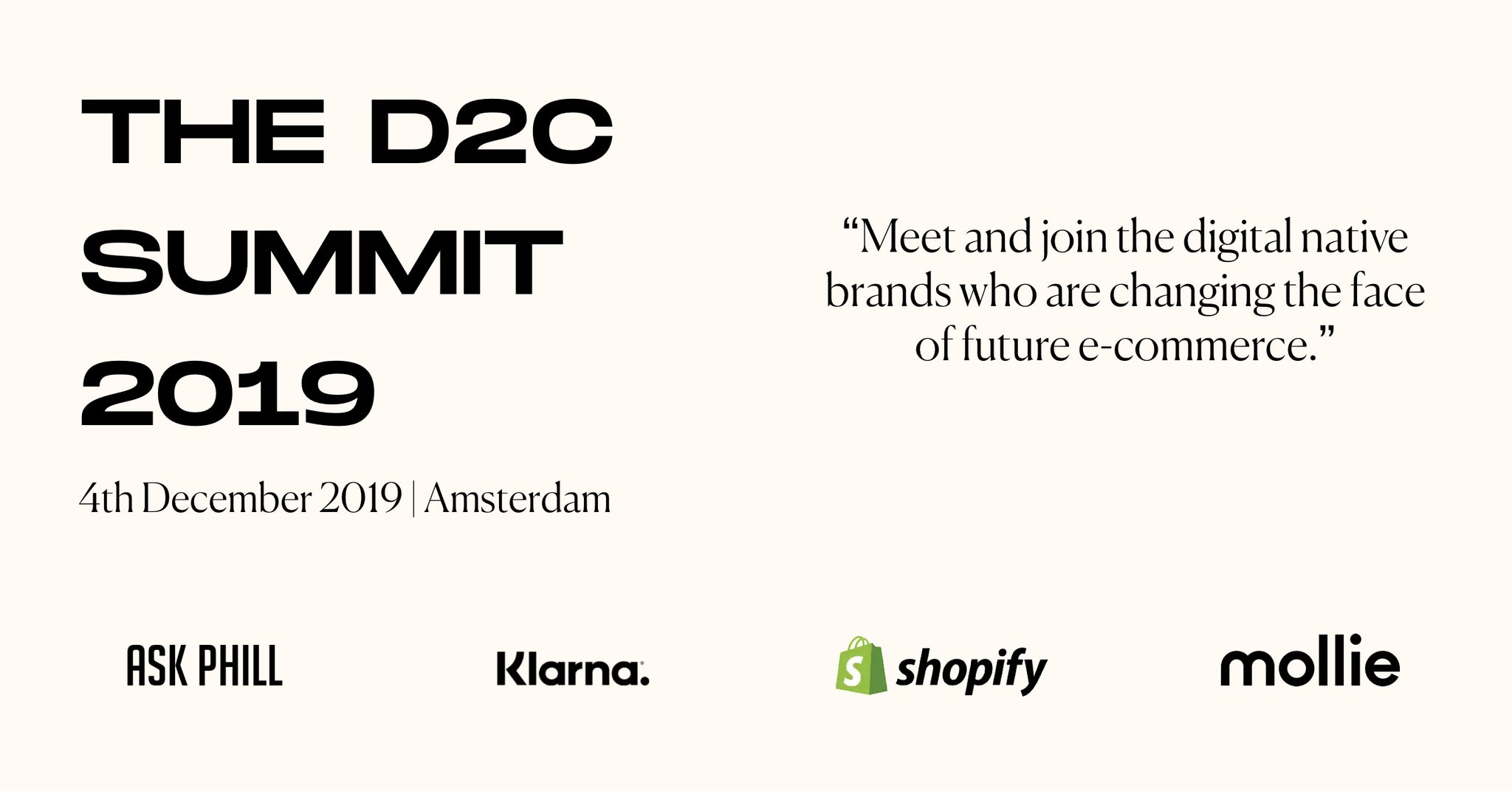D2C Summit  Amsterdam