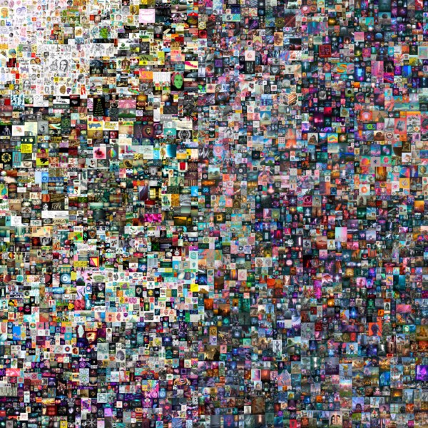 Het digitale kunstwerk 'Everydays: the first 5000 days' van Beeple