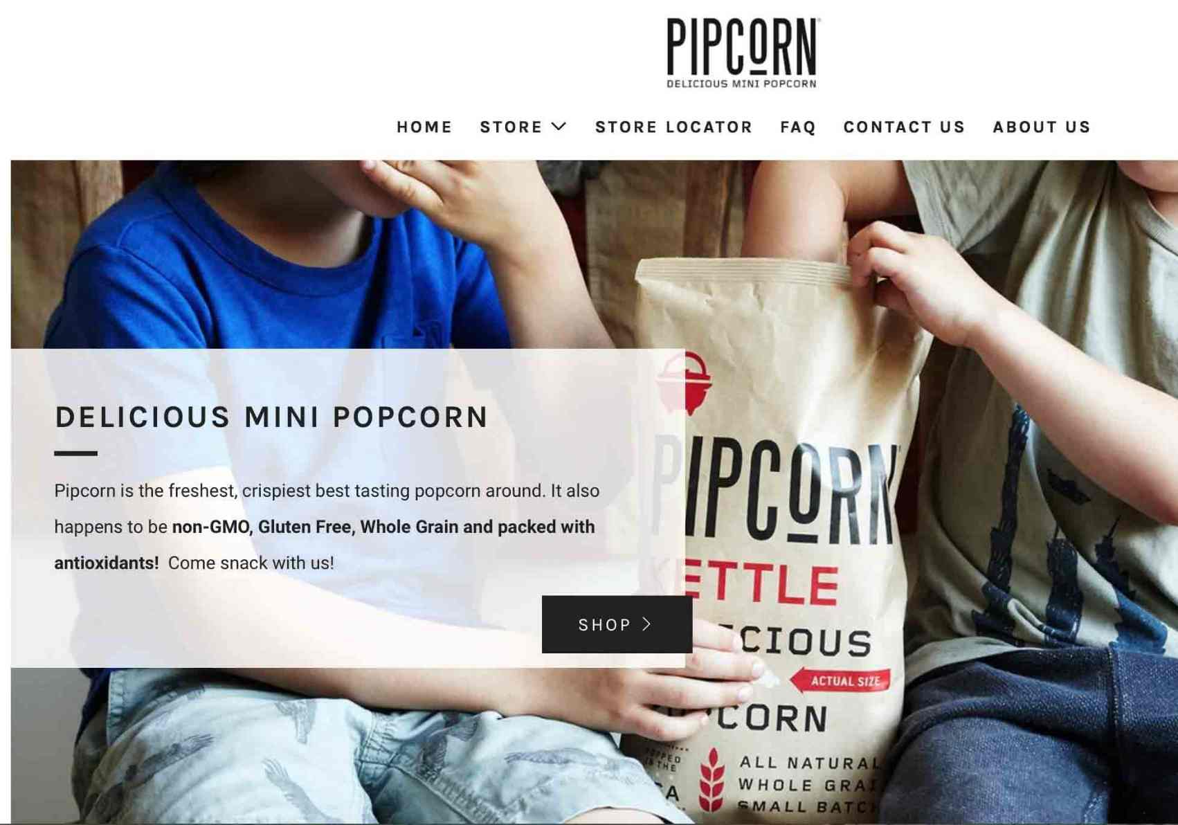 Pipcorn voorbeeld