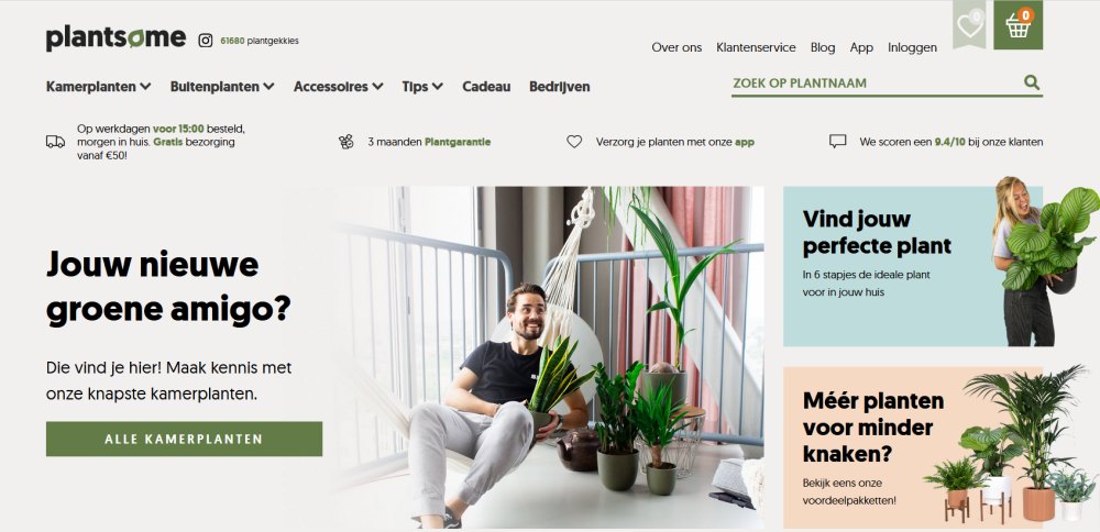 plantsome shopify voorbeeld