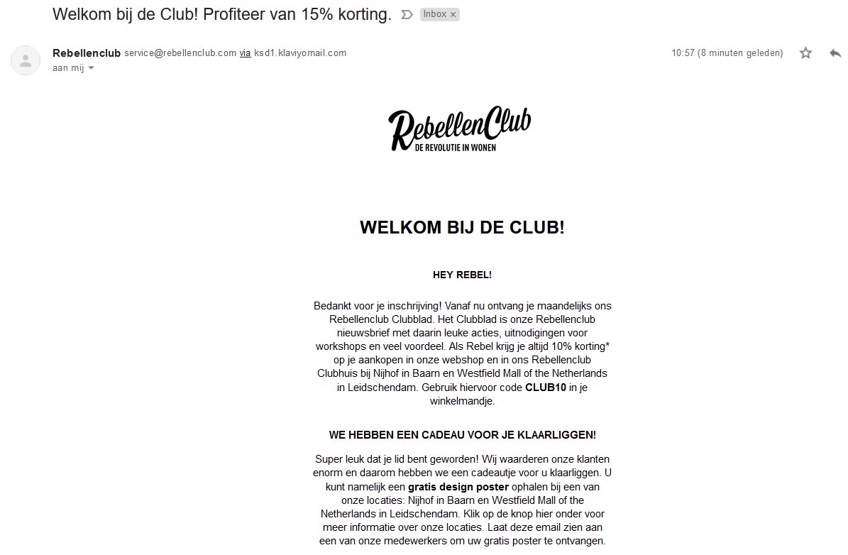 rebellenclub welcome mail