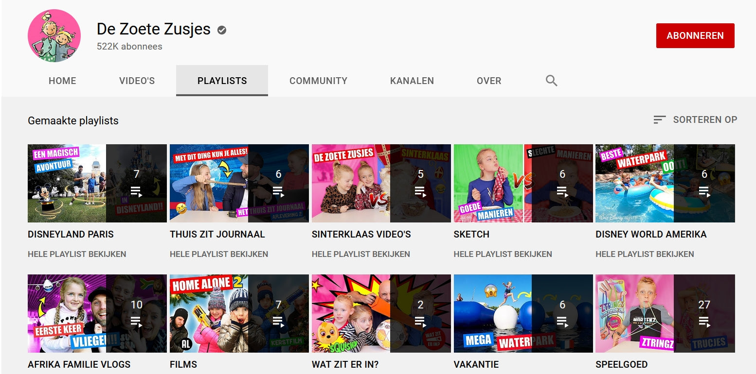 DeZoeteZusjes/playlists