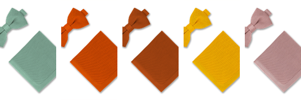 Top 5 Colours for Knitted Bow Tie and Pocket Square Sets: