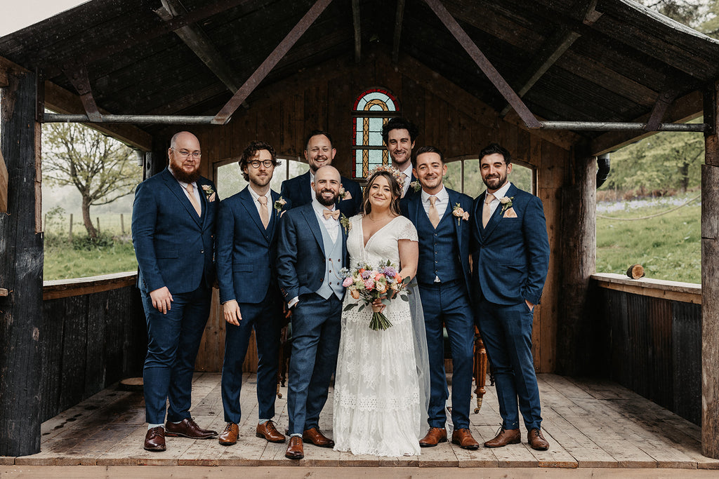 Wedding Suits: Groomsmen Suit and Knitted Tie Inspiration for Your Wedding
