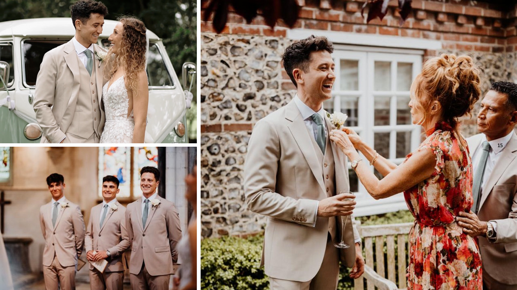 Wedding Suits: Groomsmen Suit and Knitted Tie Inspiration for Your Wedding