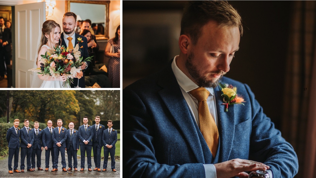 Wedding Suits: Groomsmen Suit and Knitted Tie Inspiration for Your Wedding