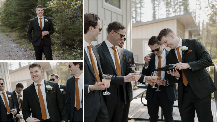 Wedding Suits: Groomsmen Suit and Knitted Tie Inspiration for Your Wedding green suit brown shoes