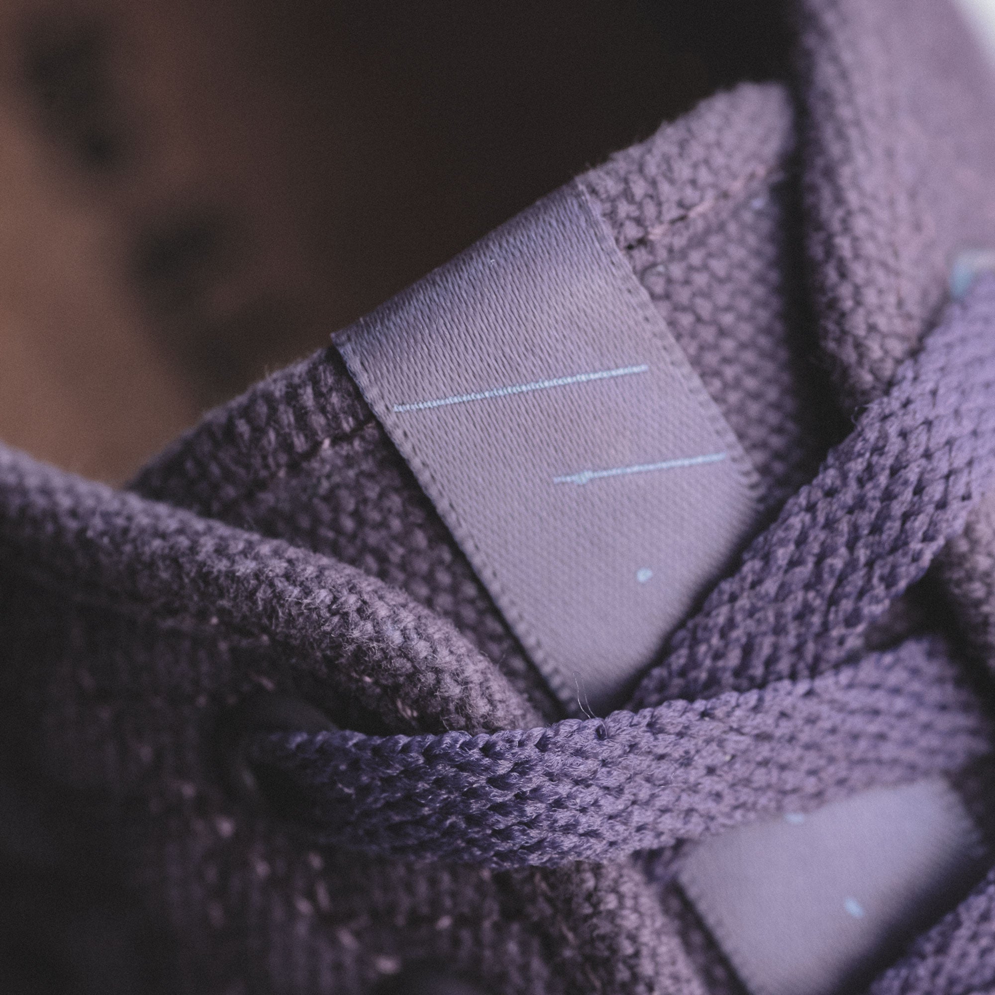 So iLL x On The Roam Unity Purple Roamer close up of shoe tongue