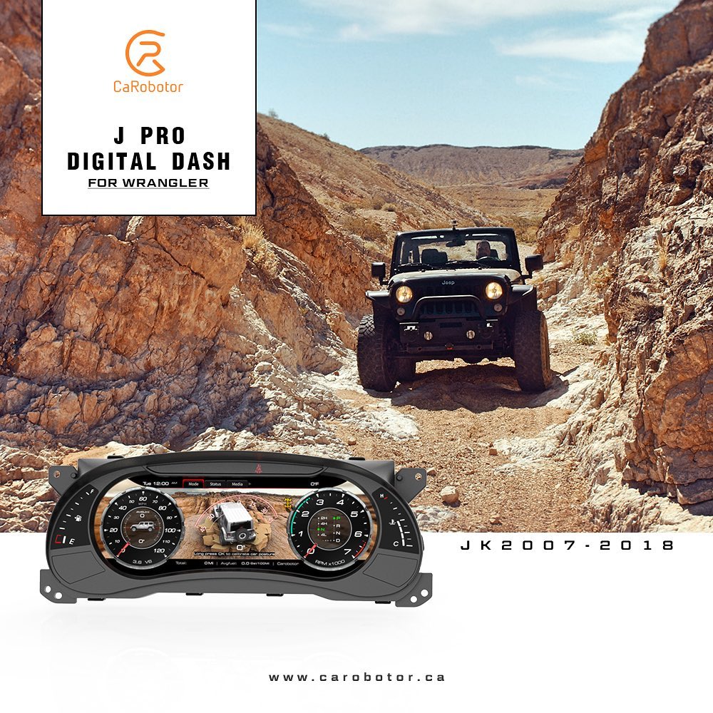 CAROBOTOR J Pro - Digital Dashboard for Jeep Wrangler JK/JKU (2007-202 –  ANGRi
