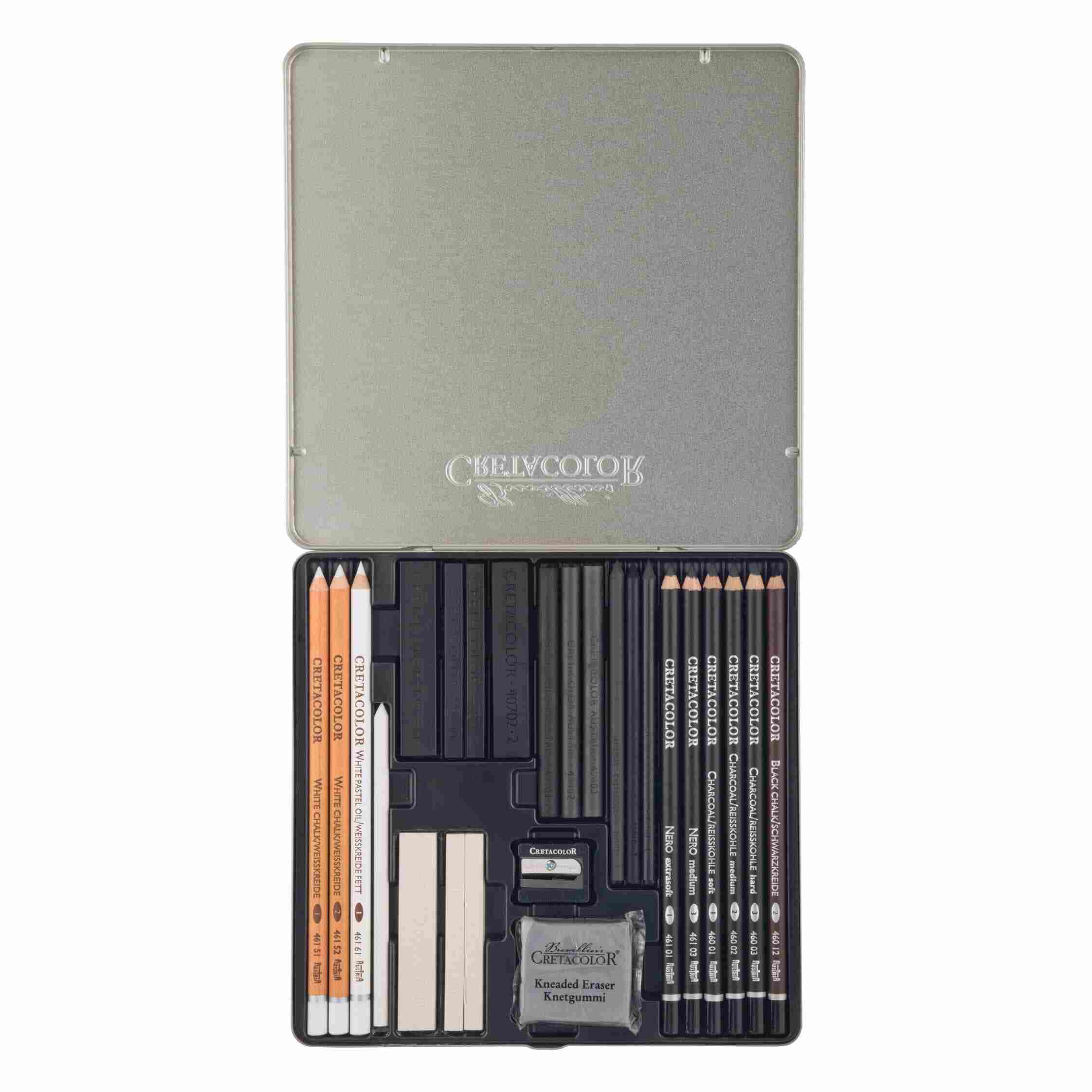 Cretacolor - Sydney Opera House Black Box Charcoal Drawing Set Of 20