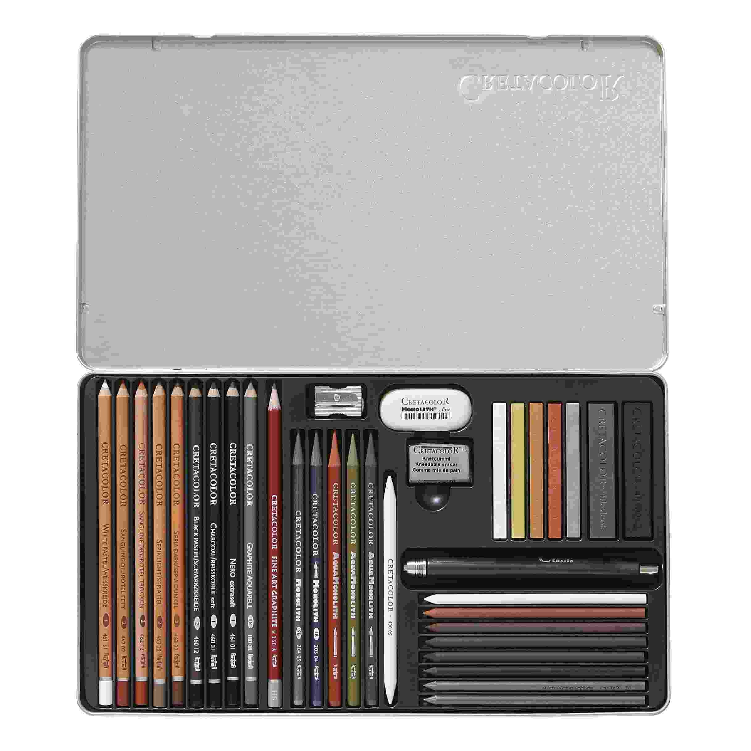 35 Pc Drawing Art Set, Sketching Set With Clipboard and Sketch Pad