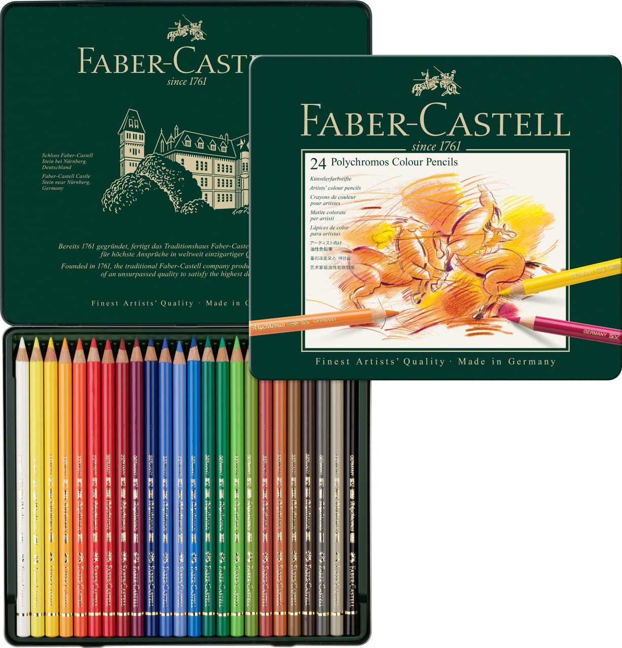 Faber Castell Art & Graphic Compendium Wooden Case 53pcs