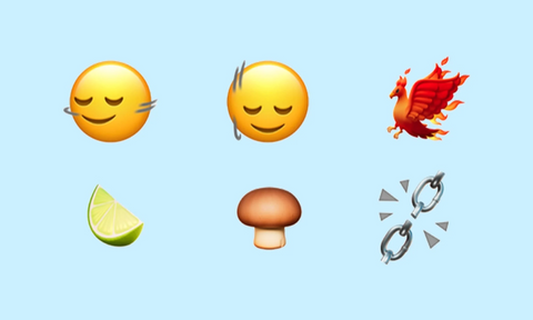 six emojis from iOS 17.4's new collection