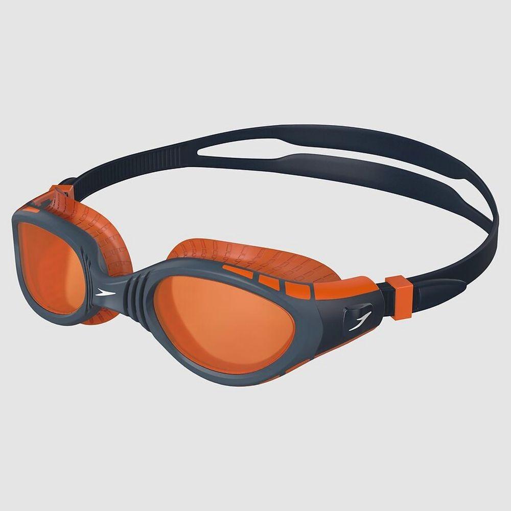 

SPEEDO Futura Biofuse Flexiseal Goggles - True Navy/Oxid Grey/Dragon Fire Orange
