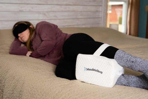 knee pillow, orthopedic memory foam leg