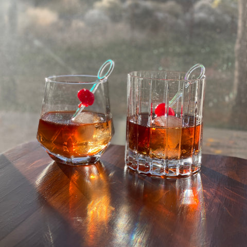 Alcohol Free Cocktail: Lyre's Highland Malt Rob Roy with Roots Divino Rosso Sweet Vermouth