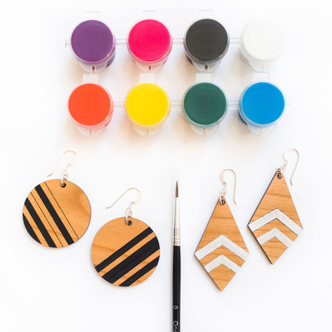 DIY Wood Earring Paint Kit