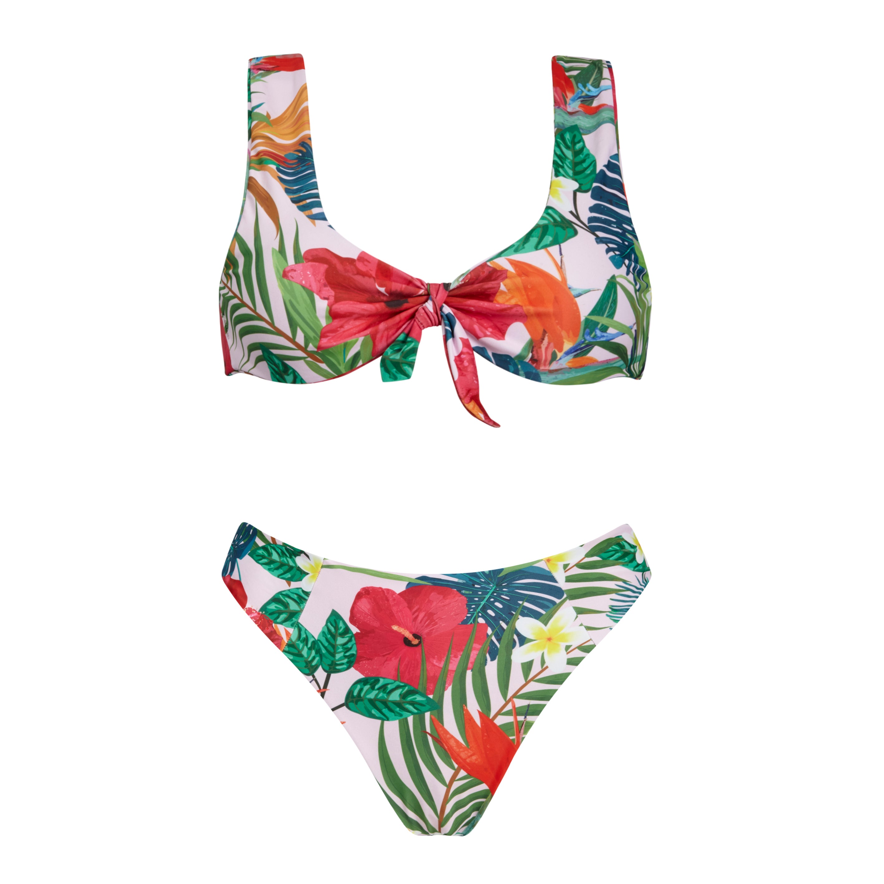 BORA BORA BOTTOMS: HIGH WASIT TROPICAL PRINT BIKINI BOTTOMS – Molly J ...