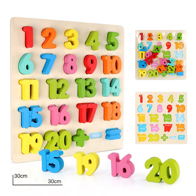 children wooden montessori materials learning to count numbers matching digital shape match early education teaching math toys