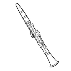 Clarinete para colorear