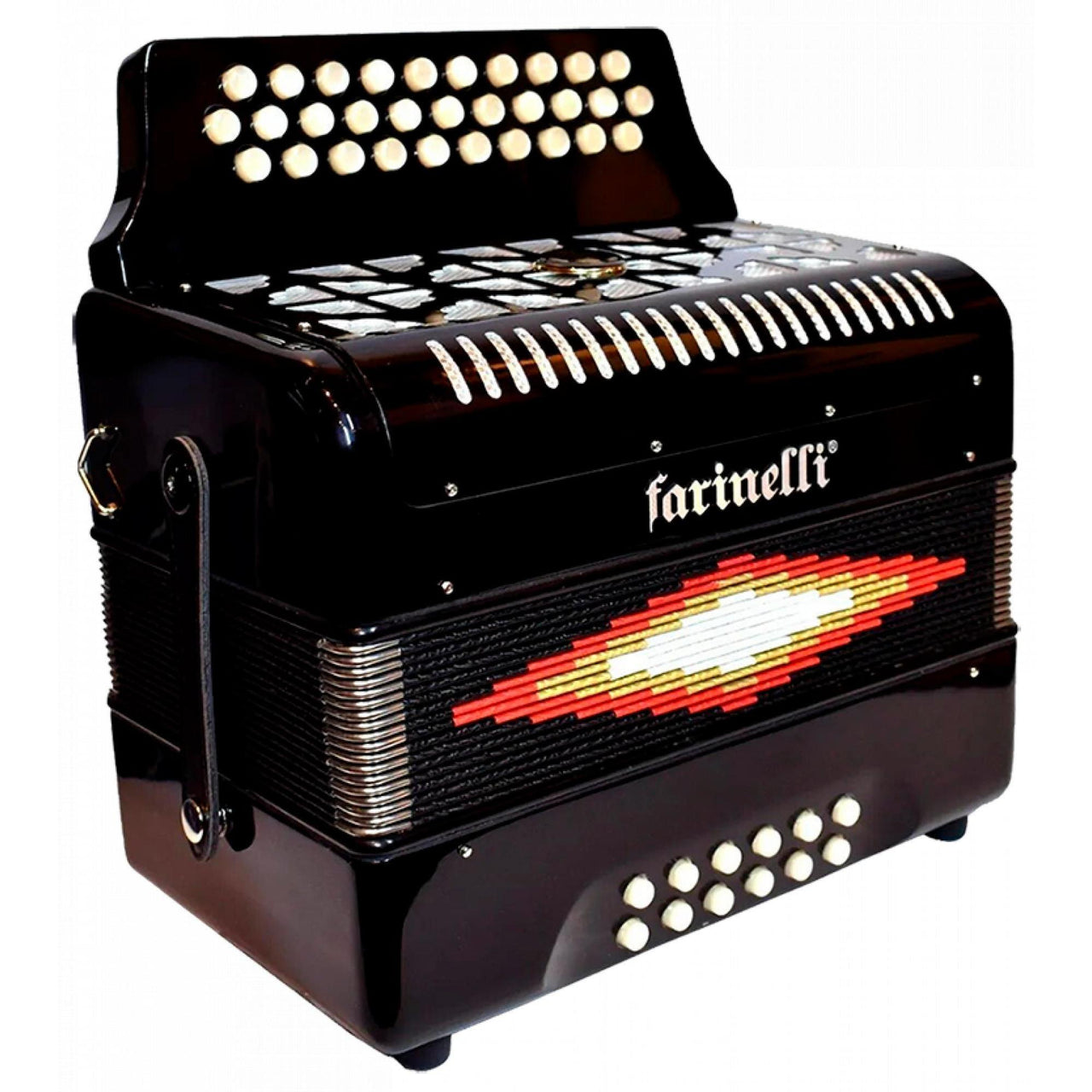 Acordeon Farinelli Premium Botones Bea Negro 3012sin – Musicales Doris