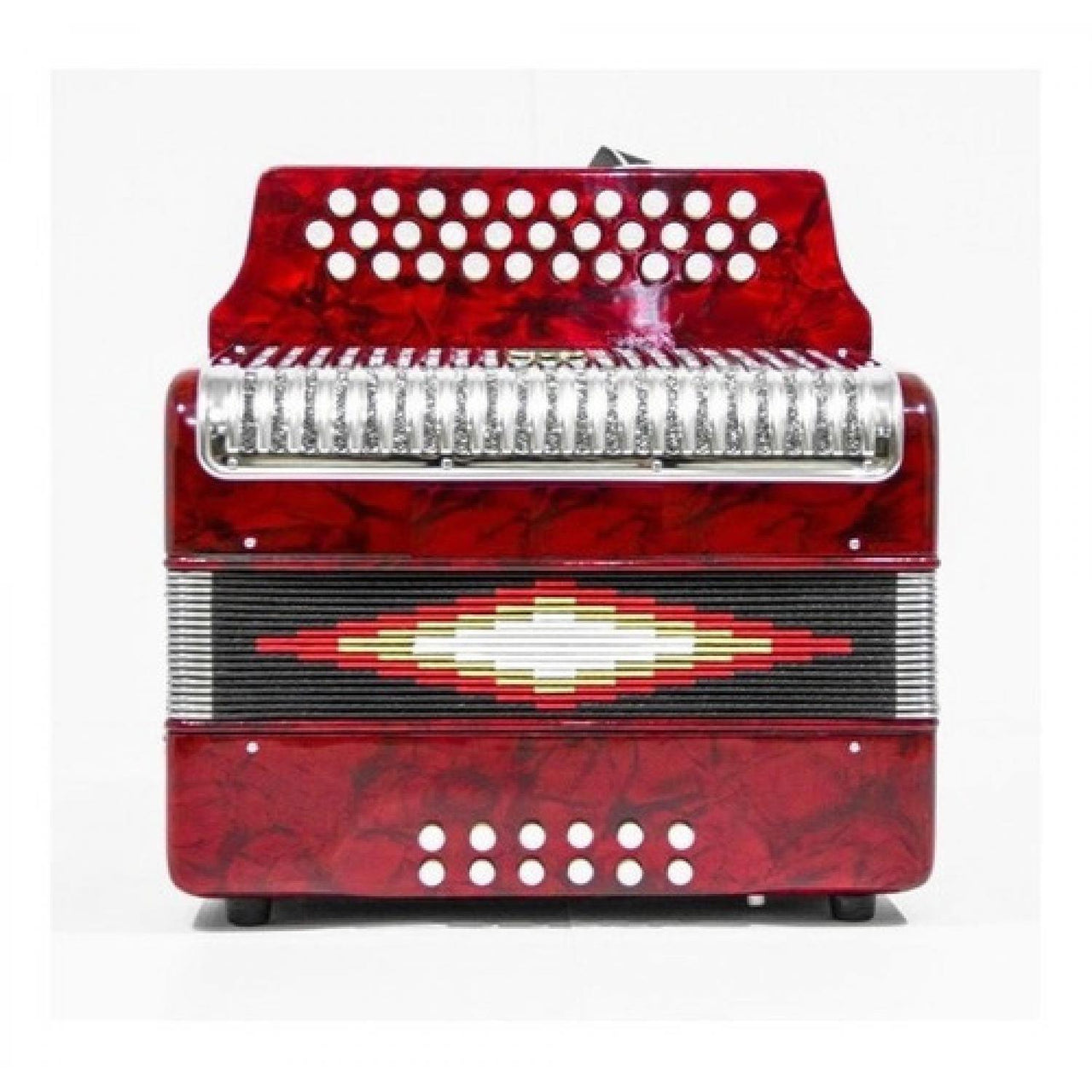 Acordeon Century C3012rp De Botones Sol Parrilla Metal Rojo 3012 –  Musicales Doris