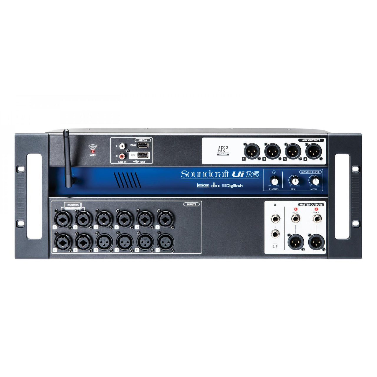 Consola Digital Soundcraf 16 Canales Formato Stage Box Cont, Ui-16