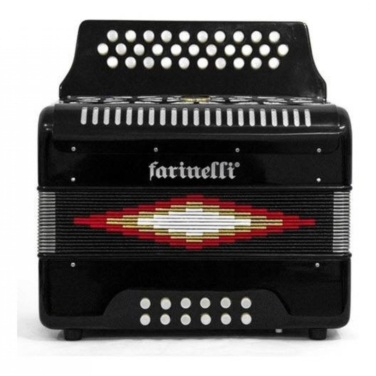 Acordeon Botones Farinelli Negro 3012 Sol, 3012n – Musicales Doris