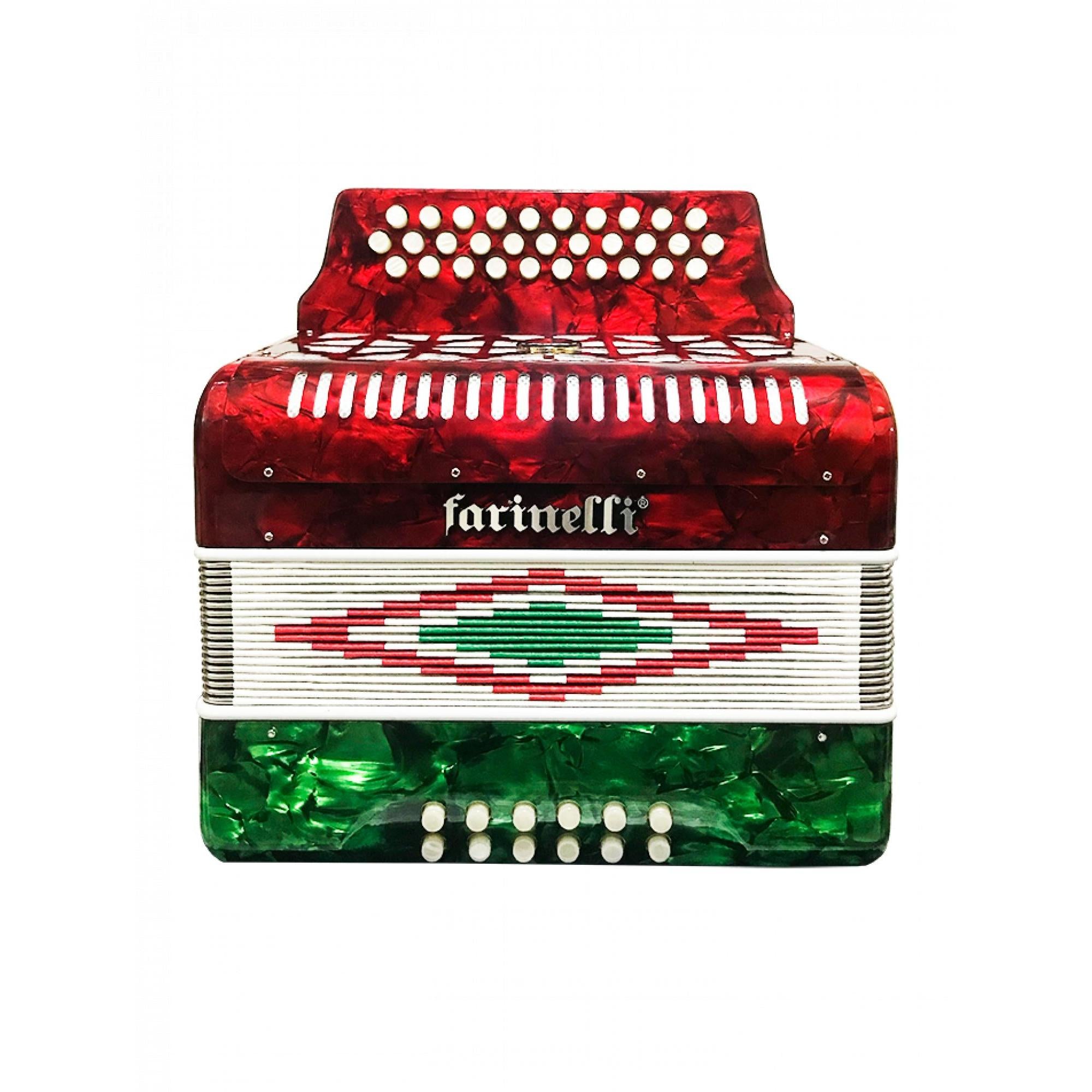 Acordeon Botones Farinelli 31 Botones 12 Bajos Bandera – Musicales Doris